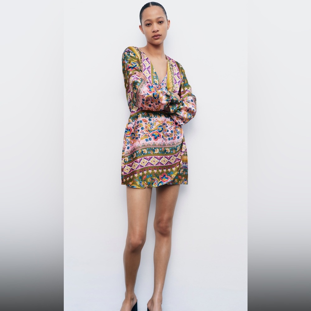 Zara Satin effect dress